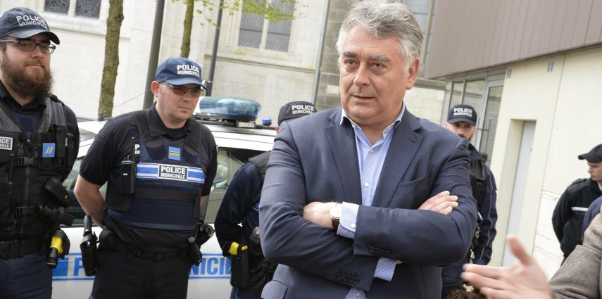 Visite du poste de la Police Municipale par Francis Wetta (Directeur Départemental de la Sécurité Publique)